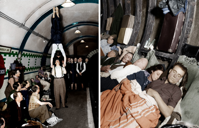 I Bring Old Photos Of The London Underground During The 1940-1941 Blitz Back To Life