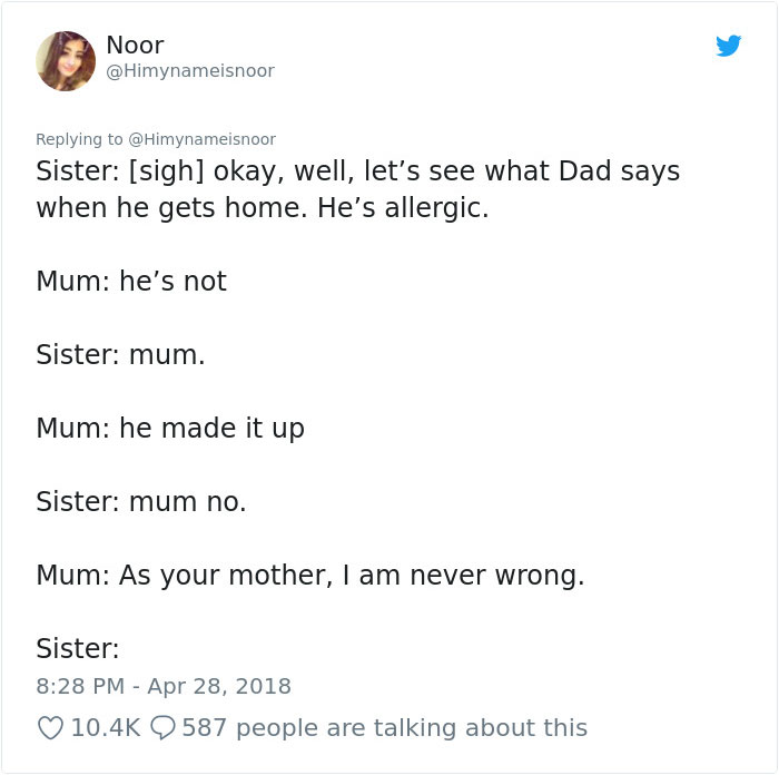 Mom Calls Daughter Asking If She Can 'Keep A Secret' From Dad, And It Escalates Hilariously Mom Calls Daughter Asking If She Can 'Keep A Secret' From Dad, And It Escalates Hilariously
