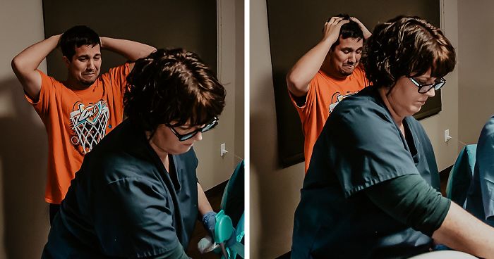 Everyone Thought This Man Was Crying Because Of His Newborn Son Until He Revealed The Real Reason