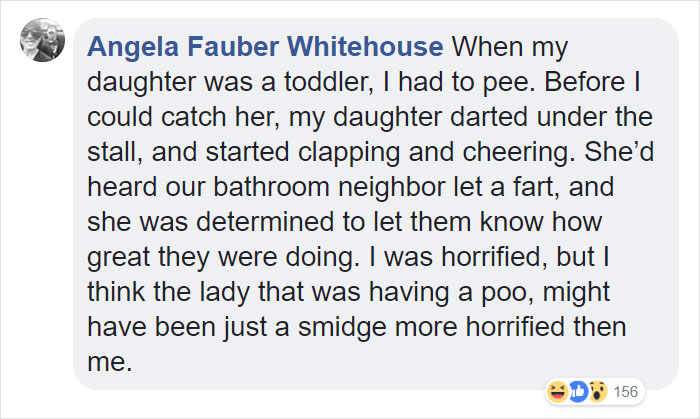 Dad Has Diarrhea In Public Toilet With His 4-Year-Old, Her Reaction Makes Man In Another Stall Cry From Laughter