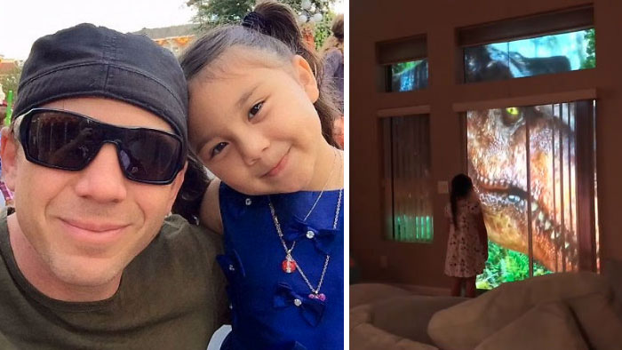 People Are Impressed At This Genius Surprise Dad Makes For His Dinosaur-Obsessed Daughter