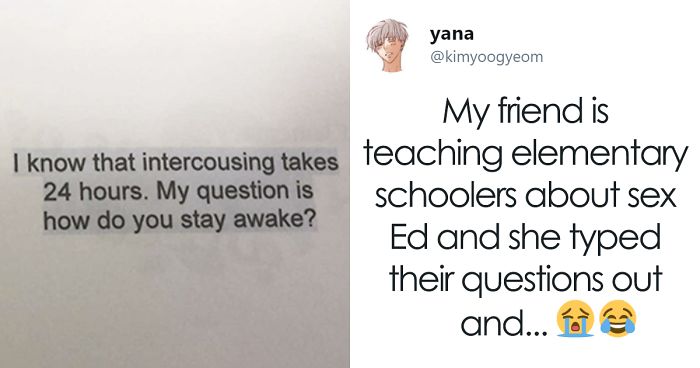 Teacher Teaches Kids About Sex, Can’t Stop Laughing At Their Questions