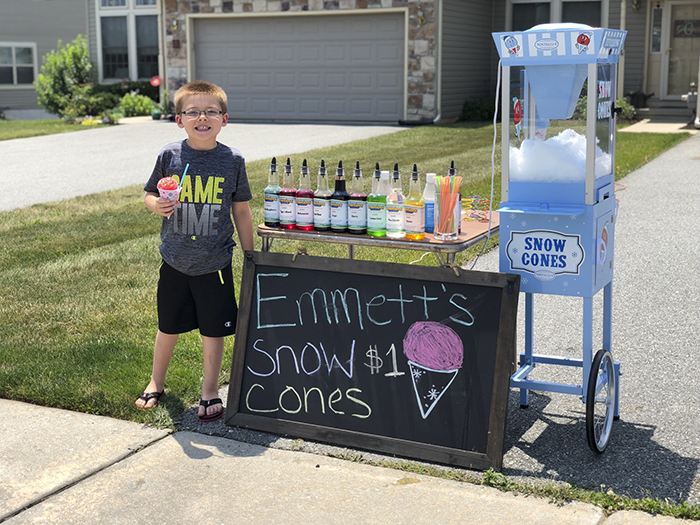 father son selling snow cones business Emmett (5) father son selling snow cones business Emmett (5)