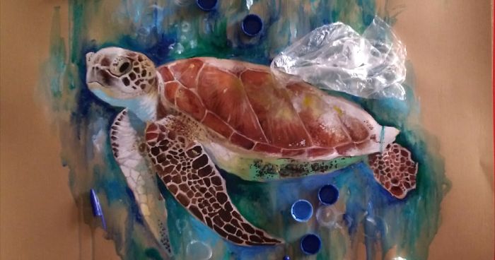 I Created These Two Paintings About Environmental Issues