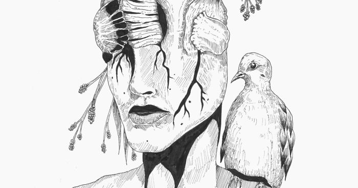 I Expressed My Anxiety And Heartbreak Through Pen Illustrations