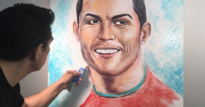 Amazing World Cup Players Portraits Made Completely With Toothpaste
