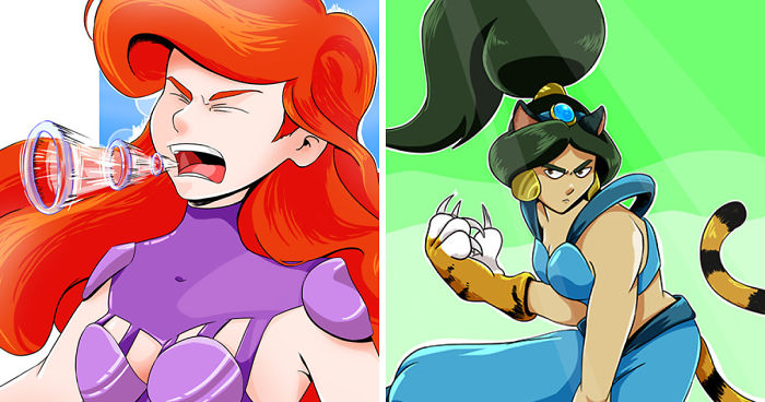 I Made 12 Disney Princesses With A Superpower, Inspired By My Hero Academia