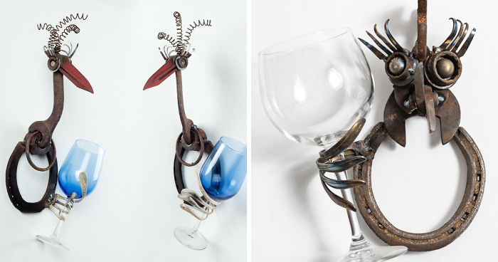 I Use Rusty Objects To Make A Brood Of “Wine Chicks”