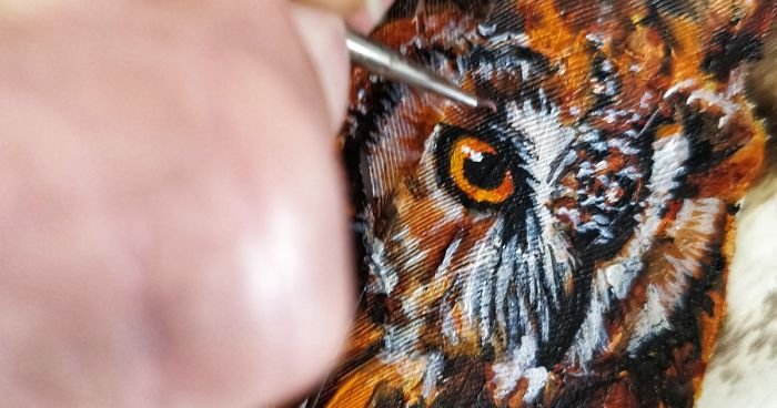 I Make A Living From Painting On Feathers And Shells In A Beautiful Seaside Town