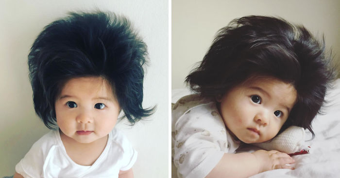 This Girl Is Only Six Months Old, But Her Hair Is So Amazing It Gained Her 70,000 Instagram Followers