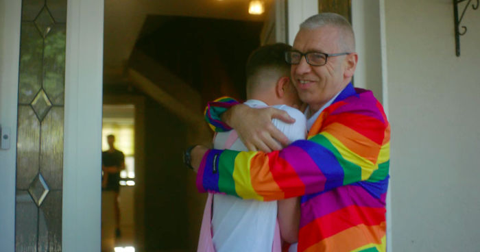 A Heartwarming Video Of Proud Dads Surprising Their Kids For Pride Has Gone Viral