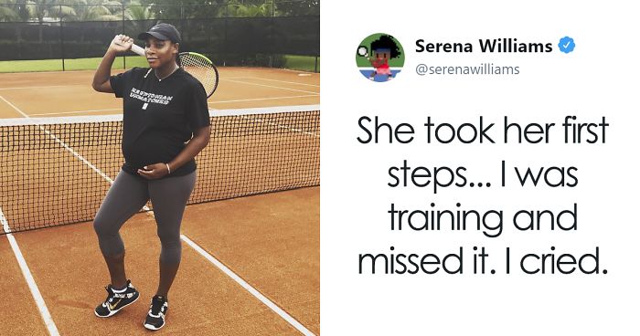 Serena Williams Tweets She Missed Her Daughter’s First Steps, And Chrissy Teigen Comforts Her In The Best Way Possible