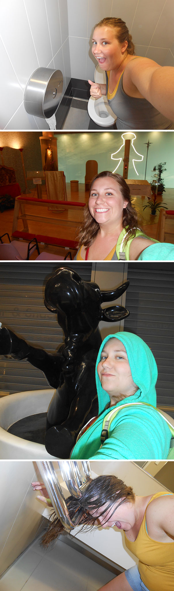 I Was Told That I Had To Wait 25 Hours For The Next Flight To America. I Decided Pretty Early To Make The Best Of The Situation By Taking Tourist-Like Photos With The Things Around The Airport