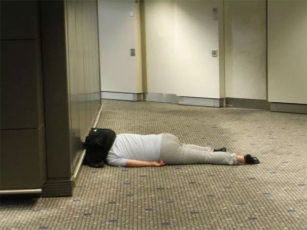 Sleeping At The Airport