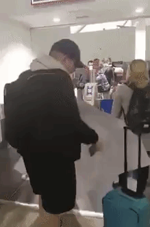 His Friends Printed Out His Boarding Pass