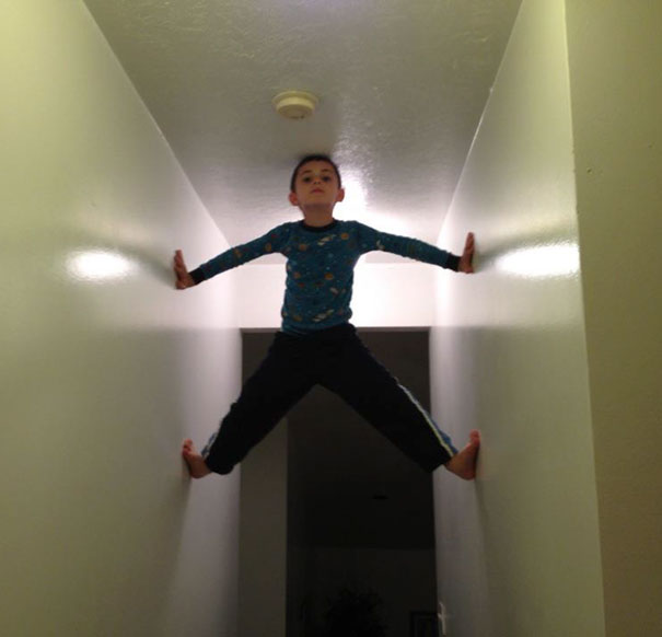 He Bet Me That He Could Touch His Head To The Ceiling