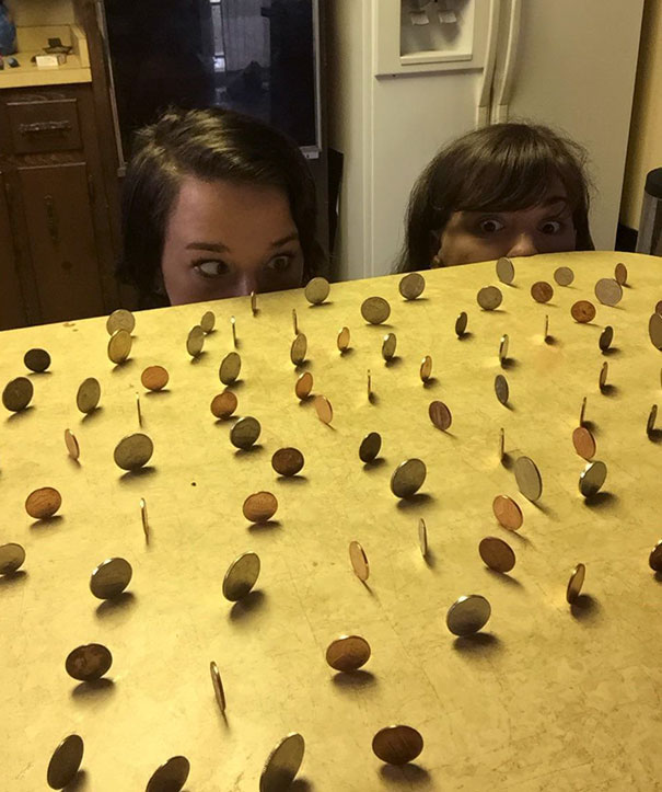 Told My Girlfriend It Was Impossible To Stand A Coin On Its Side