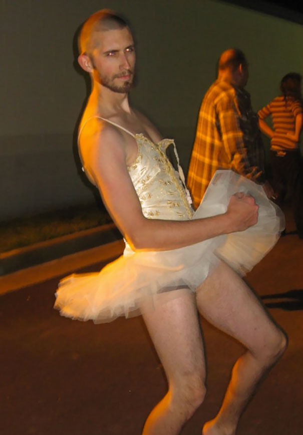 Bet A Friend He Would Not Play Dodgeball In A Tu-Tu. He Won