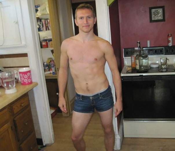 I Bet The Girls Upstairs That I Could Fit Into Any Clothing That They Could. I Won