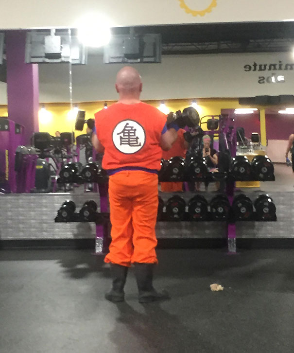 Krillin Works Out At My Gym