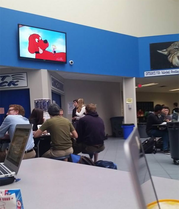 Kids At My School Use Their Smartphones To Change The Channel From The Closed Circuit TV To Cartoons Everyday