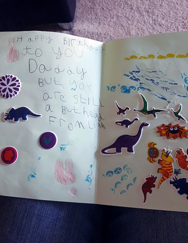 Birthday Card From My Son. What A Legend!