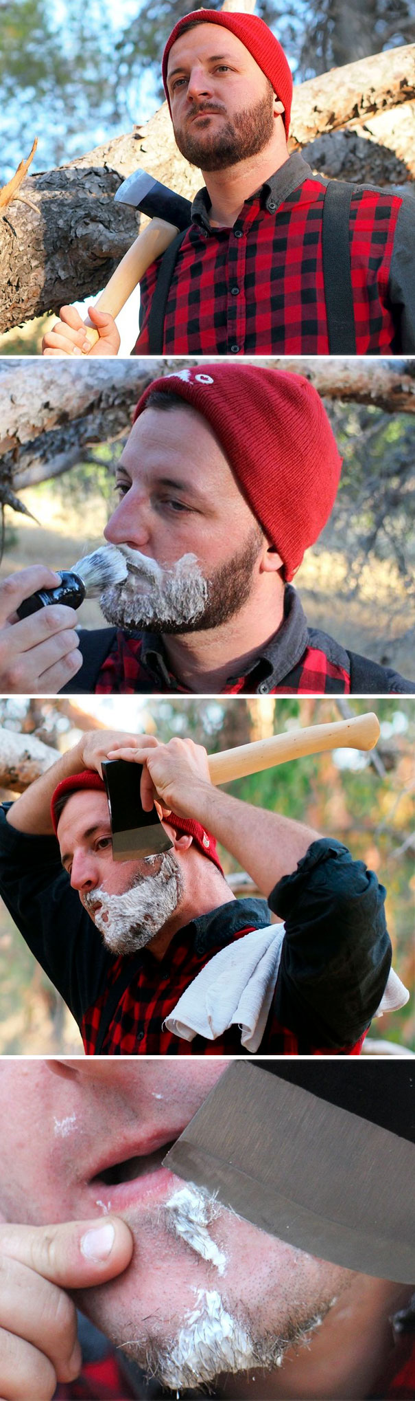 How To Shave With An Axe