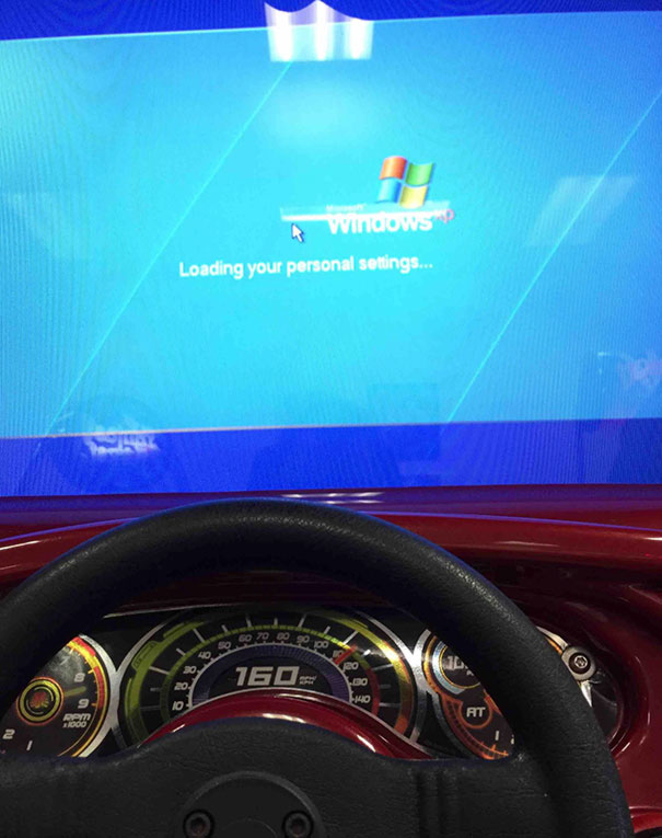 I'm At Chuckie Cheese With The Kids And My Race Car Literally Crashed