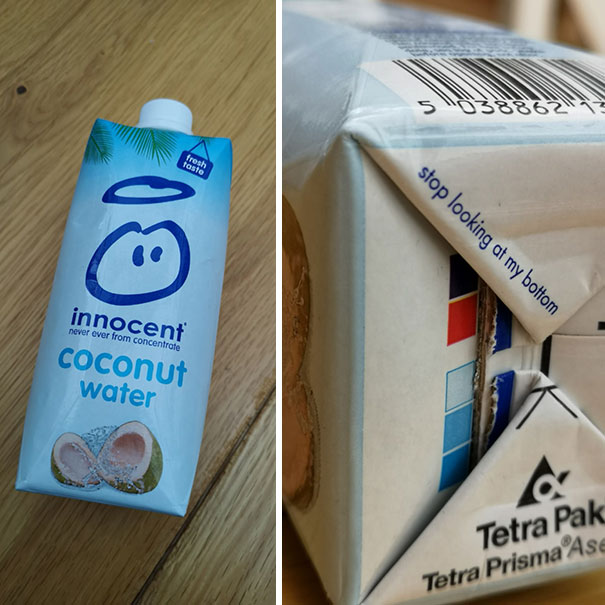 The Underside Of This Coconut Water