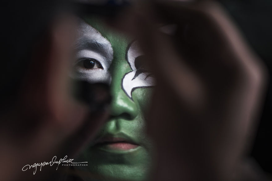 Hat Boi Face Paint Art