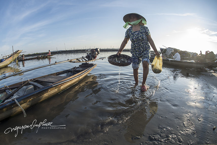 A Peaceful Fishing Village In Hue, Vietnam A Peaceful Fishing Village In Hue, Vietnam