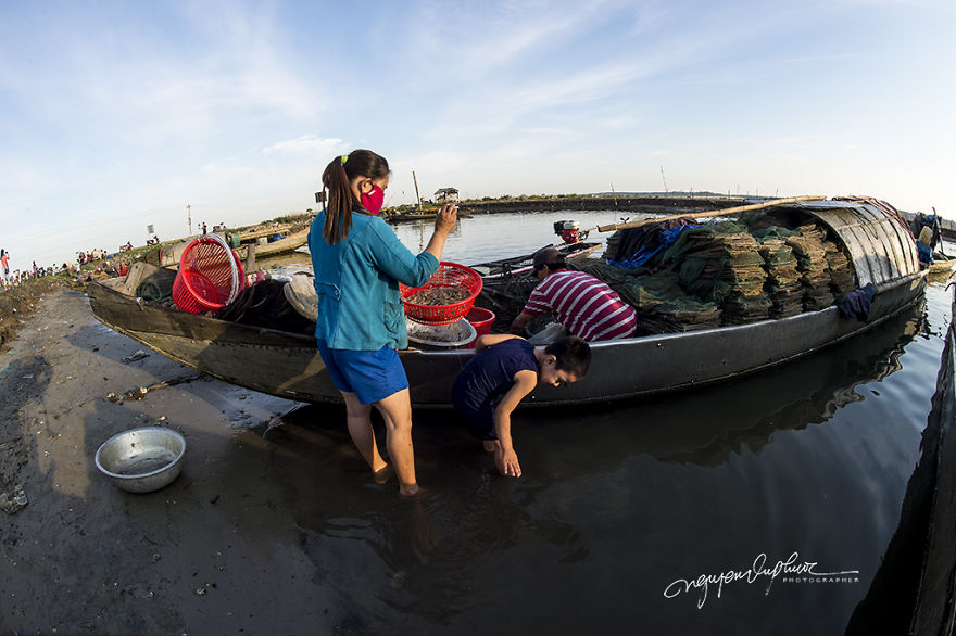 A Peaceful Fishing Village In Hue, Vietnam A Peaceful Fishing Village In Hue, Vietnam