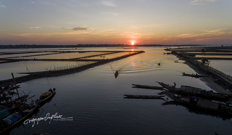A Peaceful Fishing Village In Hue, Vietnam A Peaceful Fishing Village In Hue, Vietnam
