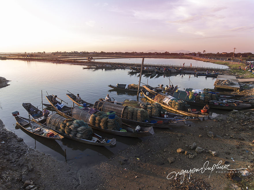 A Peaceful Fishing Village In Hue, Vietnam A Peaceful Fishing Village In Hue, Vietnam