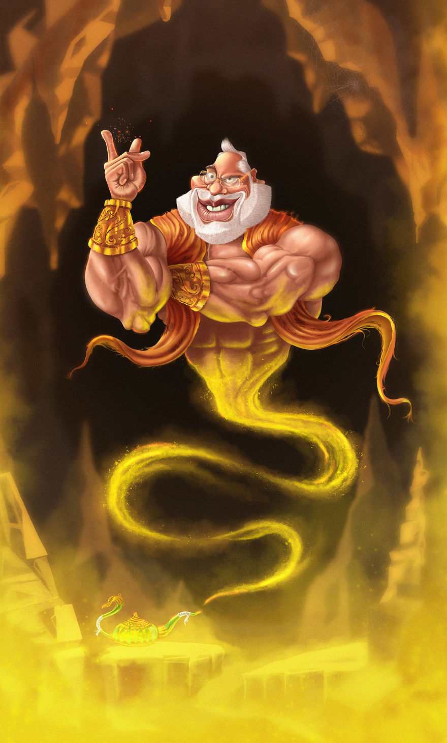 Genie Modi, The Portrayal Of Indian Prime Minister Genie Modi, The Portrayal Of Indian Prime Minister