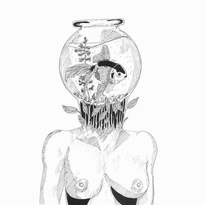 I Expressed My Anxiety And Heartbreak Through Pen Illustrations