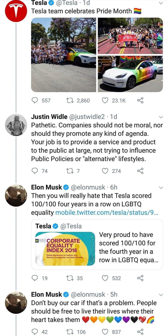 Thanks, Elon