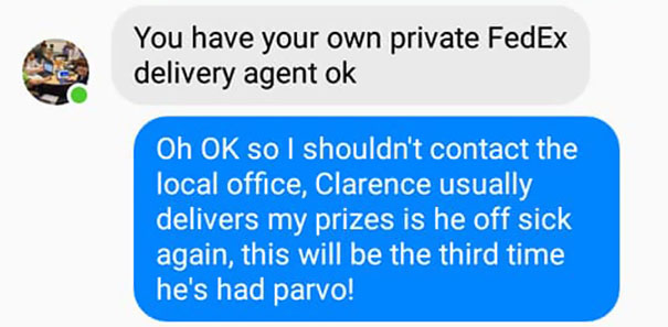 This Guy Received A Message Saying He'd Won $1.2M But Needs To Pay A Delivery Fee, So He Trolled The Scammer