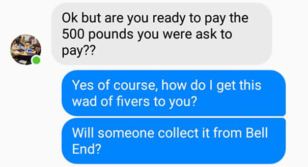 This Guy Received A Message Saying He'd Won $1.2M But Needs To Pay A Delivery Fee, So He Trolled The Scammer