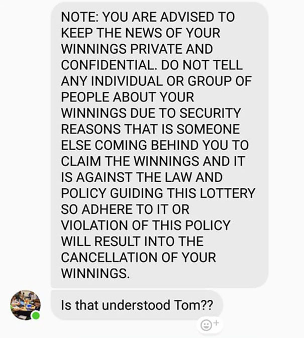 This Guy Received A Message Saying He'd Won $1.2M But Needs To Pay A Delivery Fee, So He Trolled The Scammer