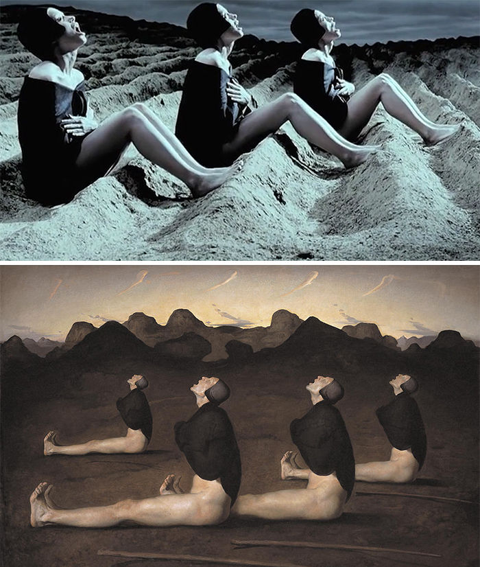 Movie: The Cell (2000) vs. Painting: Dawn (1989)