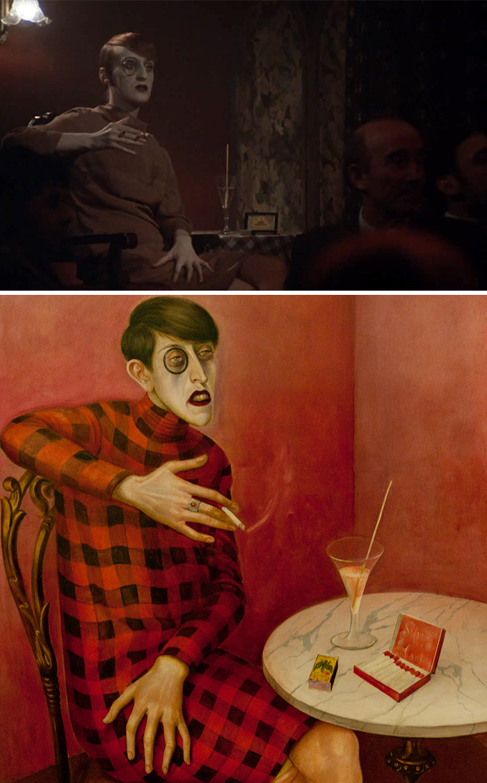 Movie: Cabaret (1972) vs. Painting: Portrait of the Journalist Sylvia von Harden