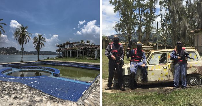Pablo Escobar’s Abandoned Mansion Is Turned Into A Paintball Arena, And It’s Pretty Spooky
