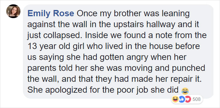 Internet Is Laughing Out Loud At 23-Year-Old Hidden Message This Couple Finds While Renovating Their House