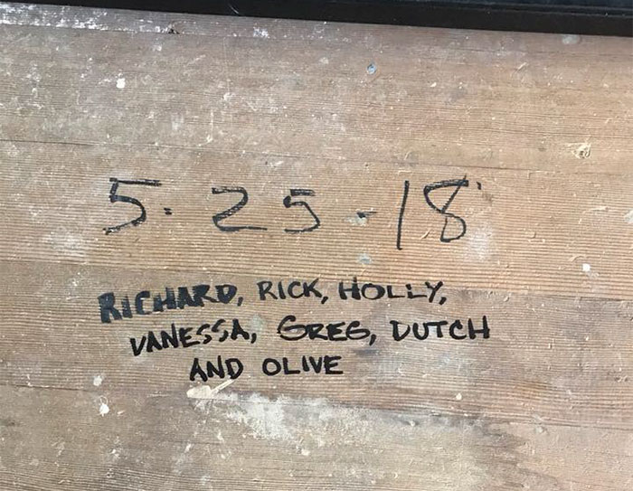 Internet Is Laughing Out Loud At 23-Year-Old Hidden Message This Couple Finds While Renovating Their House