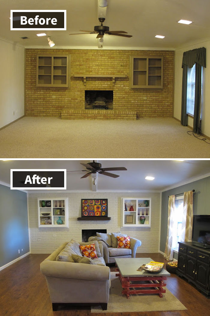 This Is It, Over 7 Months Since We Began Our Living Room Remodel, The Reveal We've All Been Waiting For, Our Living Room Before And After!