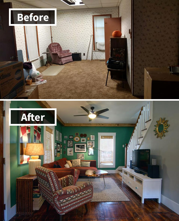 Before And After Renovating My Living Room