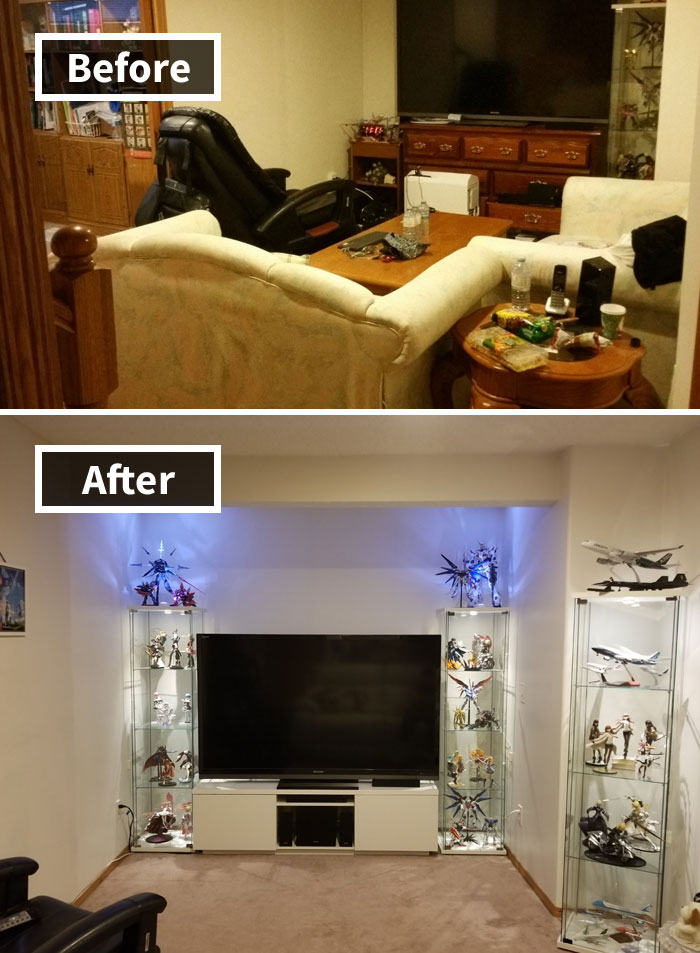 Living Room Makeover - Before And After