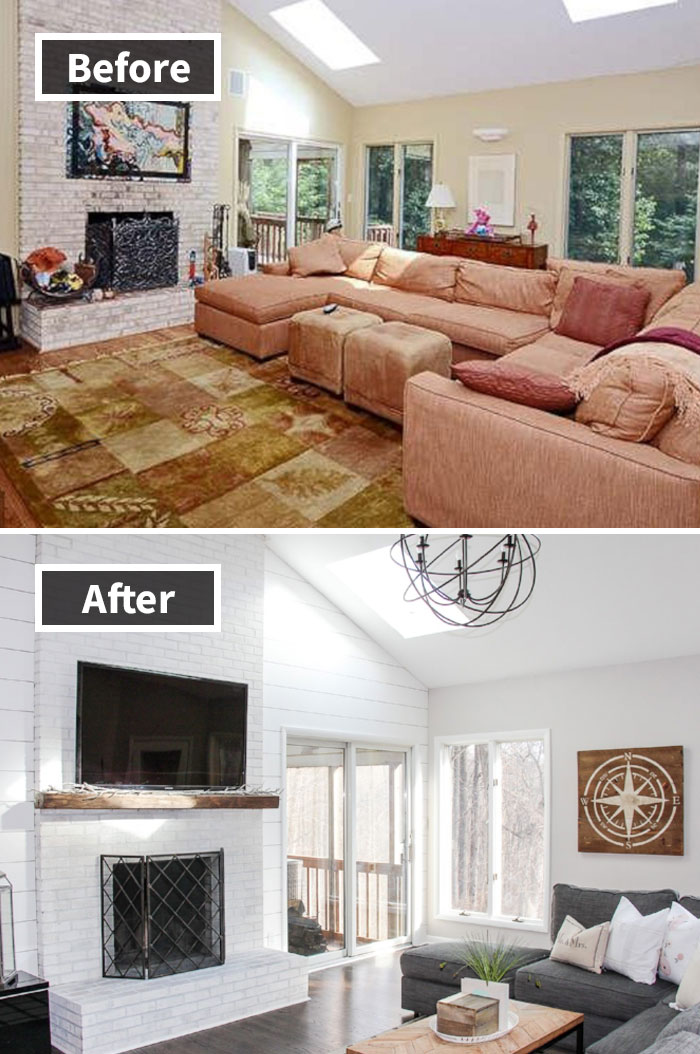 Modern Farmhouse Living Room Renovation