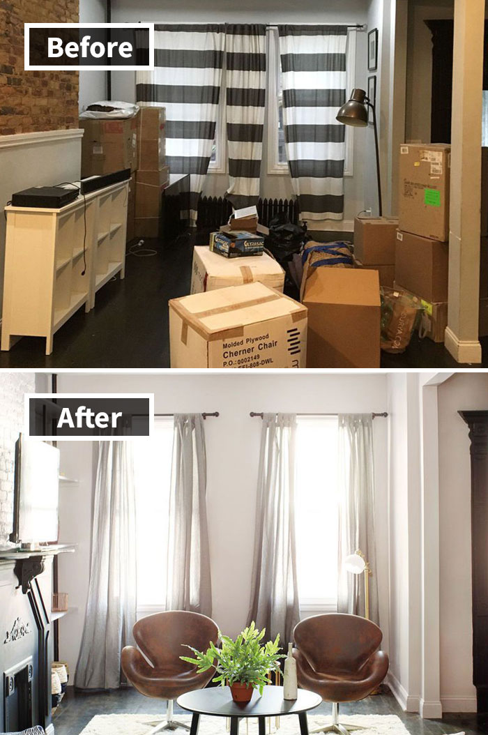 A Disheveled Brooklyn Living Room Gets Some Much Needed Love